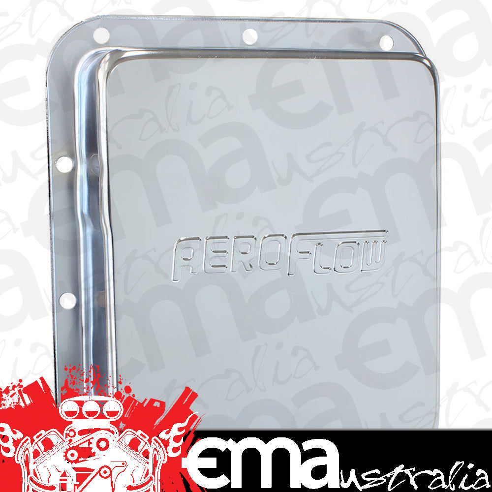 Aeroflow AF1825-3000 Ford C4 Deep Transmission Pan Chrome Extra Capacity