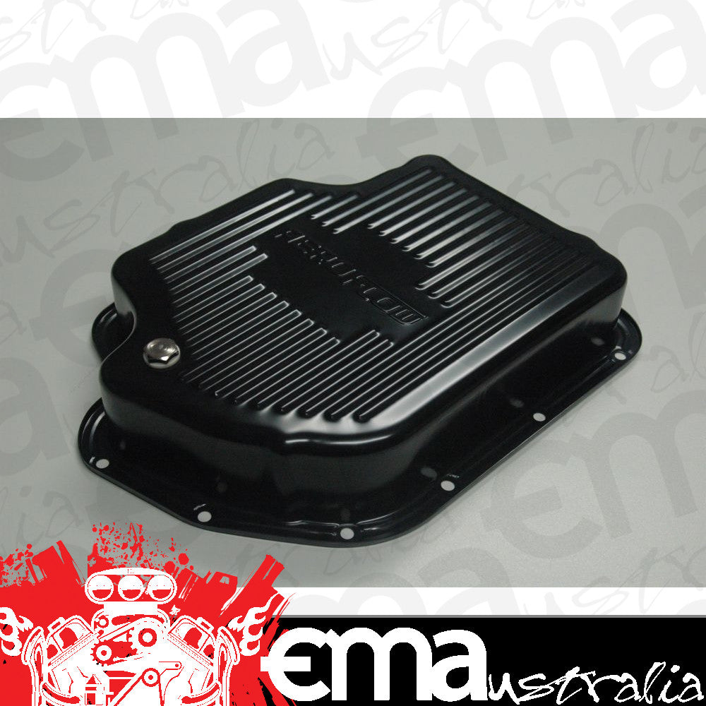 Aeroflow AF1826-3001 Th400 Deep Transmission Pan Black W/ Drain Plug 3" Deep