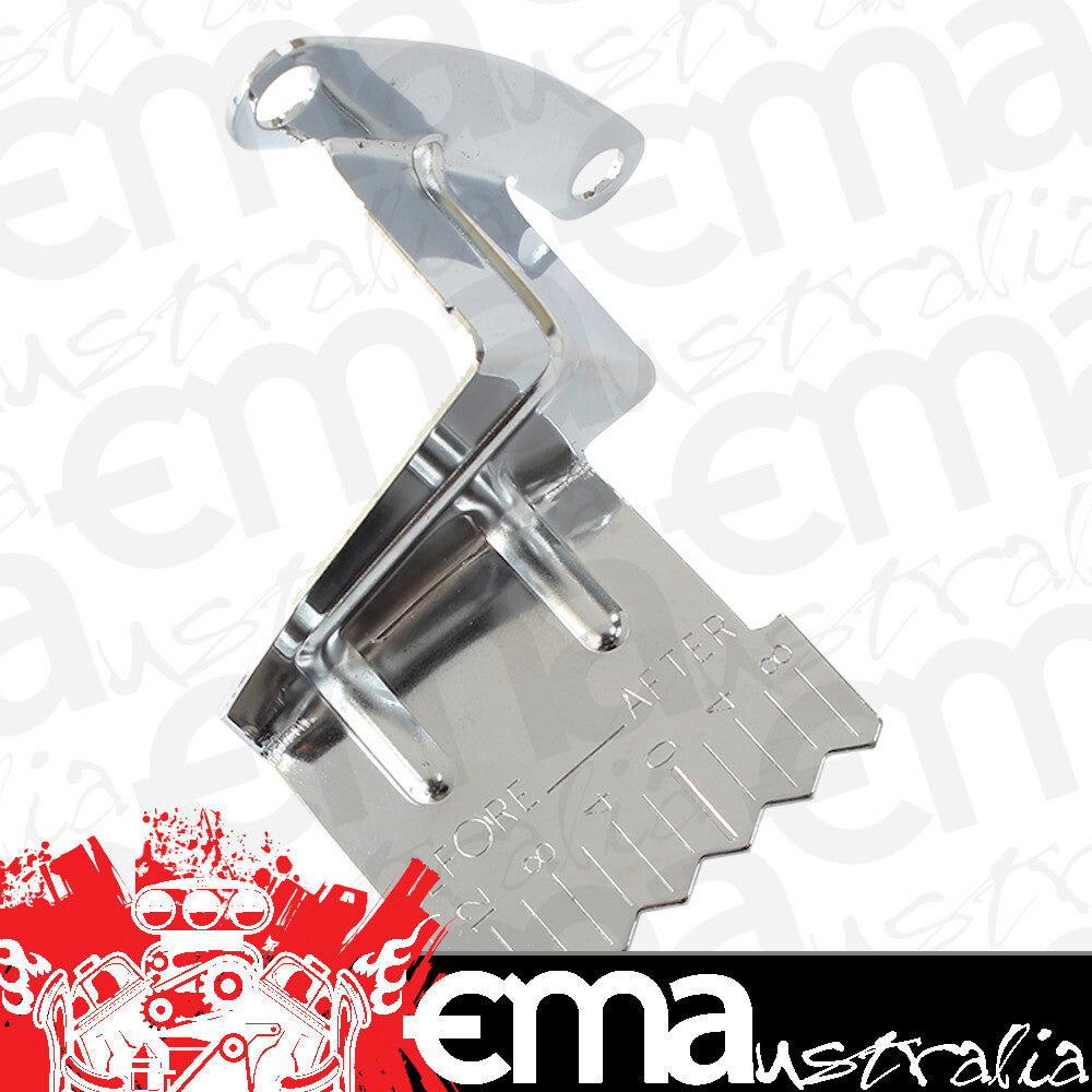 Aeroflow Performance Products AF1827-2001 Sb Chev Timing Pointer Tab Chrome 6" 7" & 8" Balancer SBC Aeroflow 1827-2001