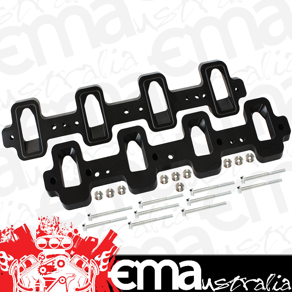 Aeroflow AF1850-1007 GM LS Intake Adapters Rectanglto Cathedral LSA Charger Retr