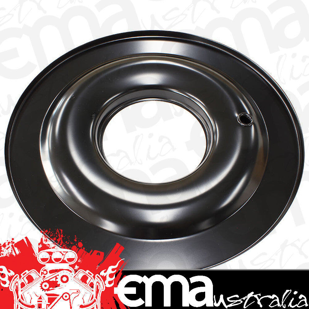 Single 2-3-4barrel, 5-1/8 in. neck 14" Air Cleaner Base Only Flat Base Black Aeroflow Performance Products AF2251-1400