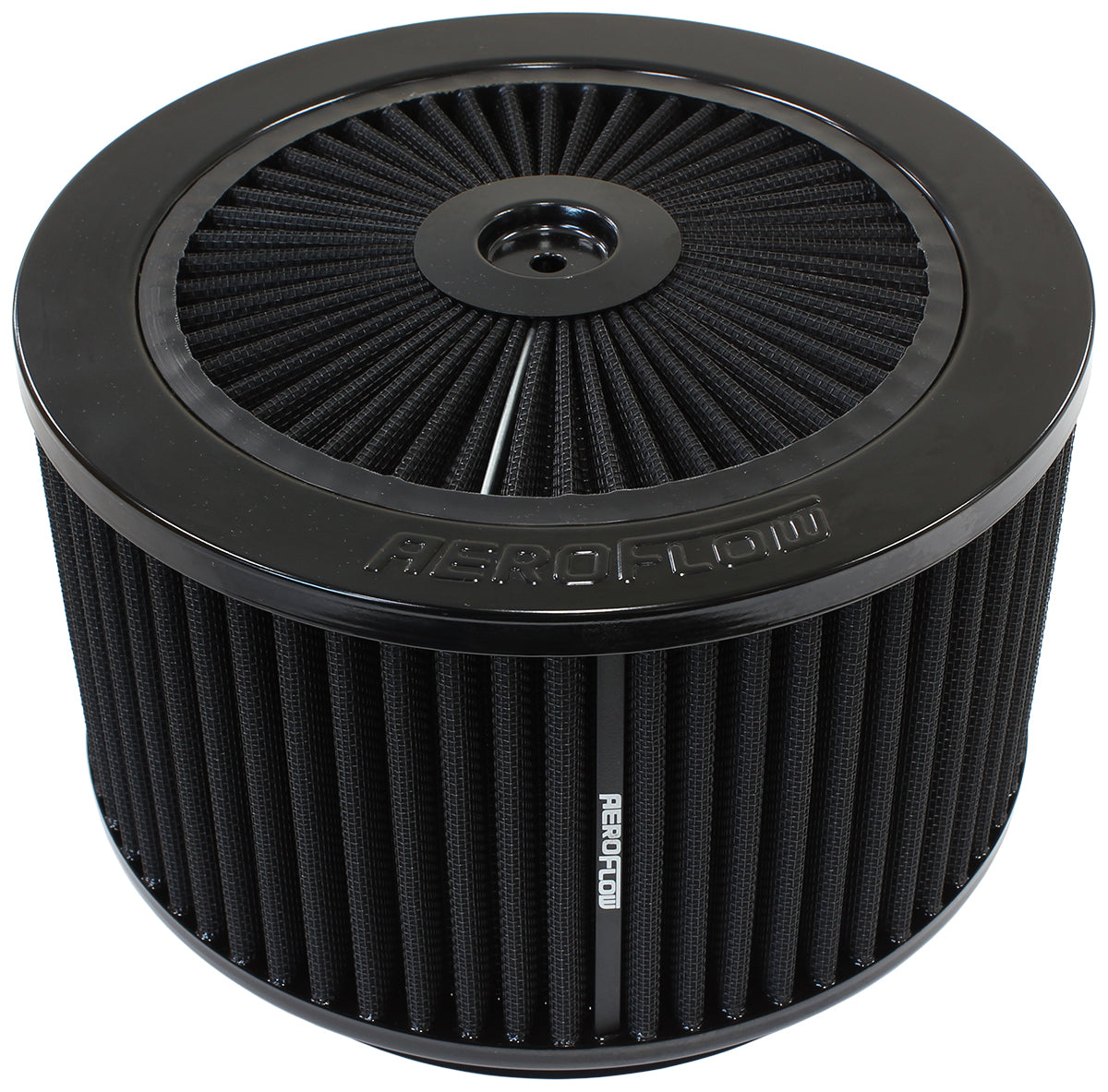 Aeroflow AF2251-3154 9" x 4" Full Flow Assembl 7-5/16" Neck Black Cotton