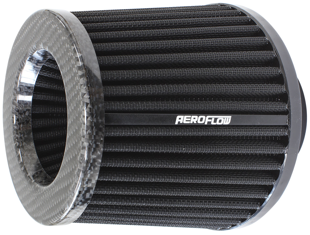 Aeroflow AF2911-3003 3" Carbon Inverted Tapered 5.25-6 O.D 5 High Black
