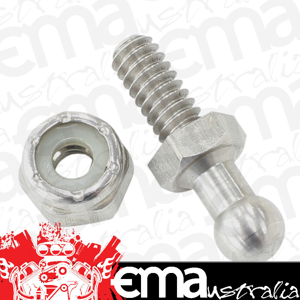 Aeroflow Performance Products AF3500-1001 Throttle Ball Stainless 10-32Unf with 3/8 Hex Nut