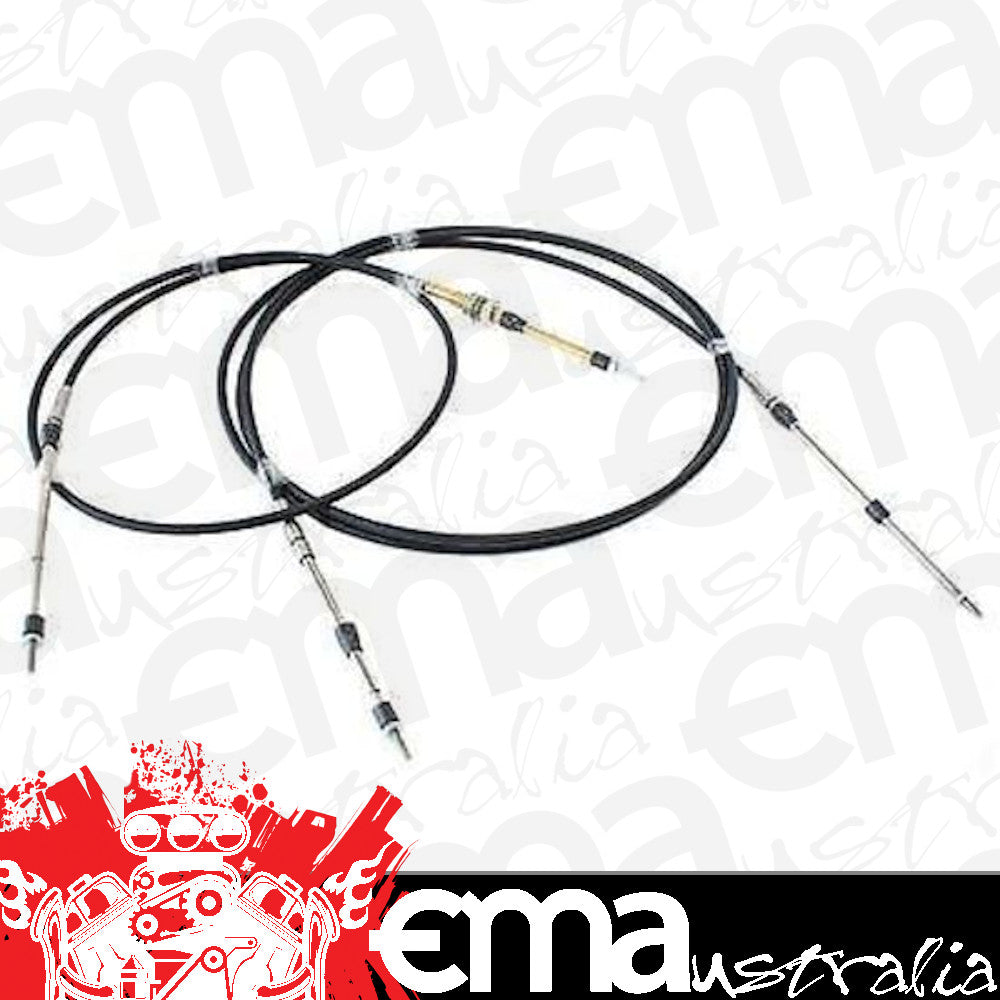 Aeroflow AF3550-0450 Bulkhead/Clip Combo Cable Black 4.6Ft Total Length