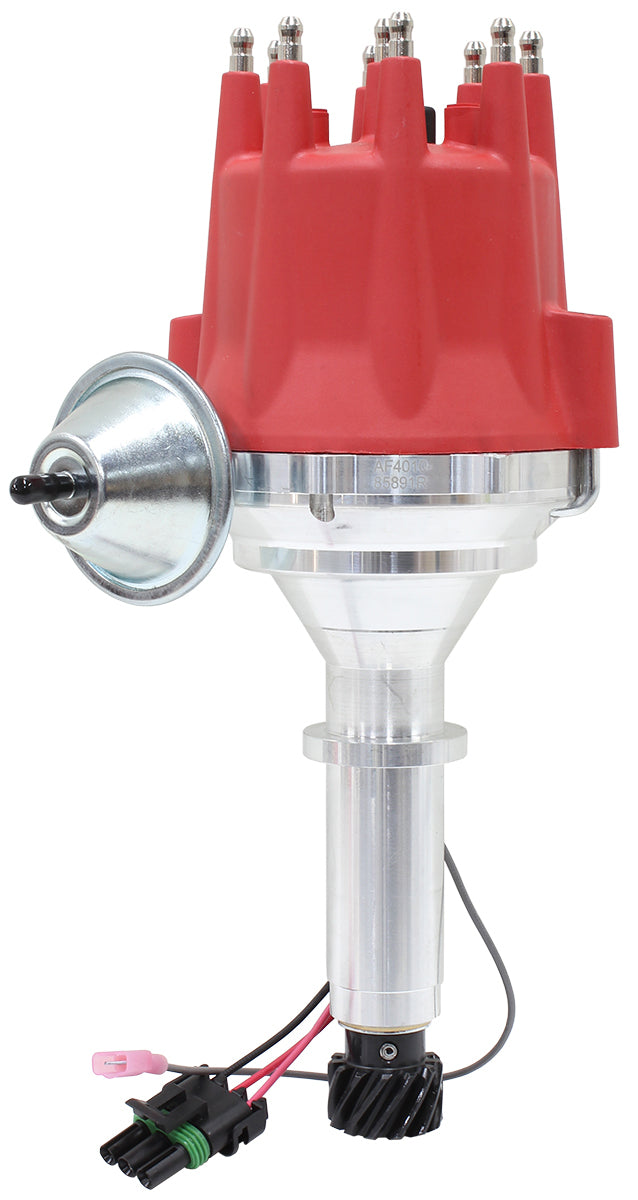 Aeroflow Performance Products AF4010-85891R XPRO Ready to Run Distributor, Machined Aluminium Body with Red Cap (Suit Holden V8)