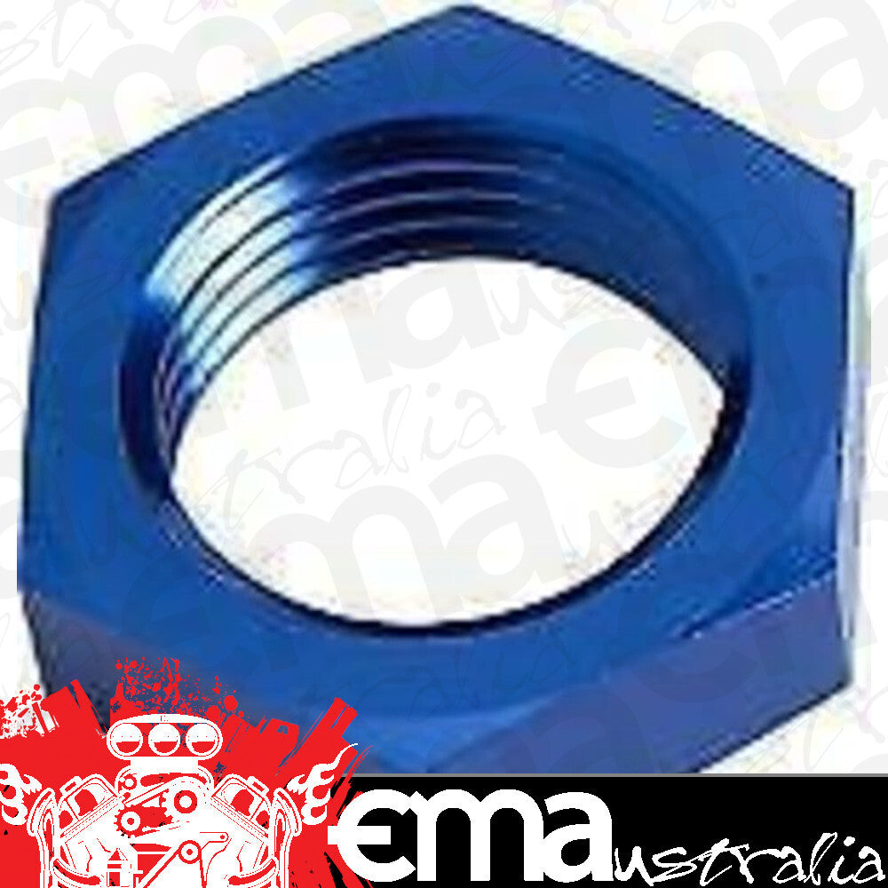 Aeroflow AF924-06 Bulkhead Nut -6AN Blue Single Nut