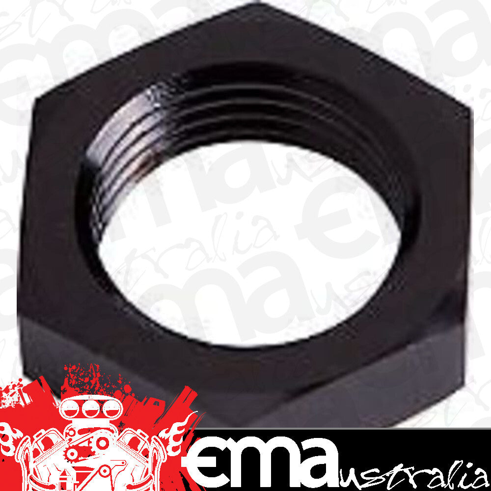 Aeroflow Performance Products AF924-06BLK Bulkhead Nut -6AN Black Single Nut
