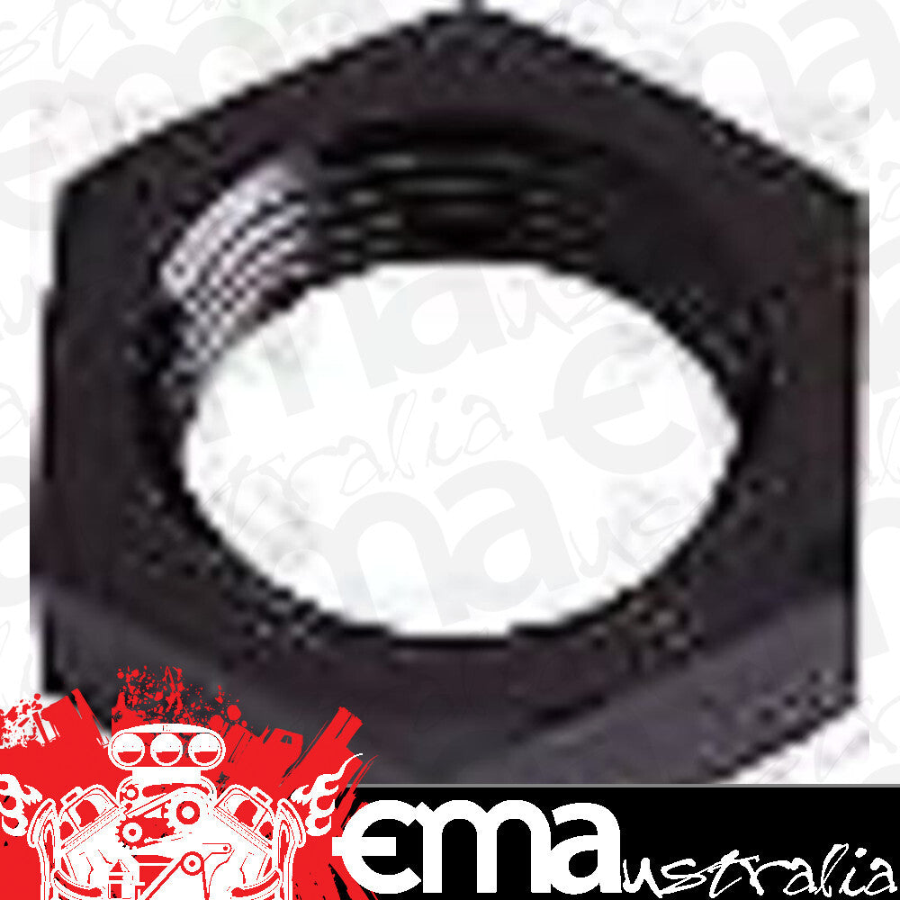 Aeroflow AF924-08BLK Bulkhead Nut -8AN Black Single Nut