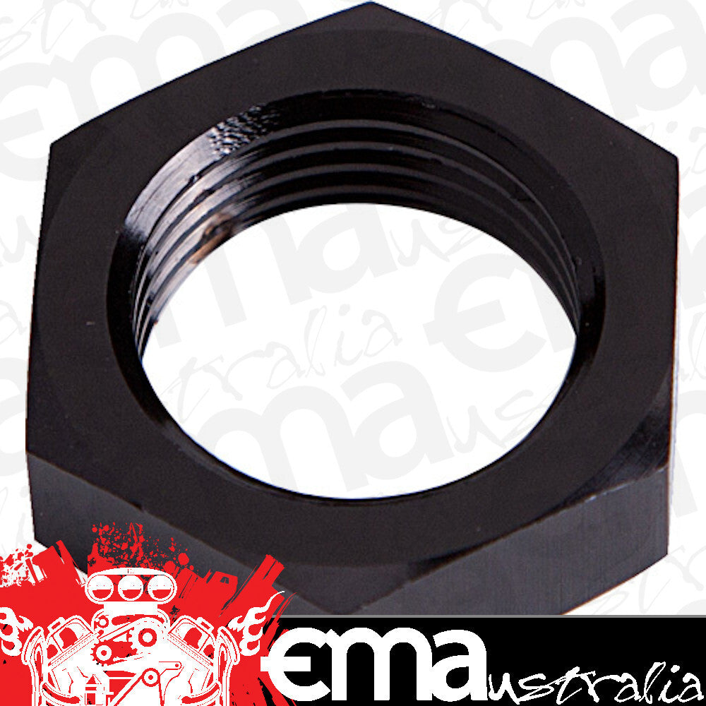 Aeroflow AF924-20BLK Bulkhead Nut -20AN Black Single Nut