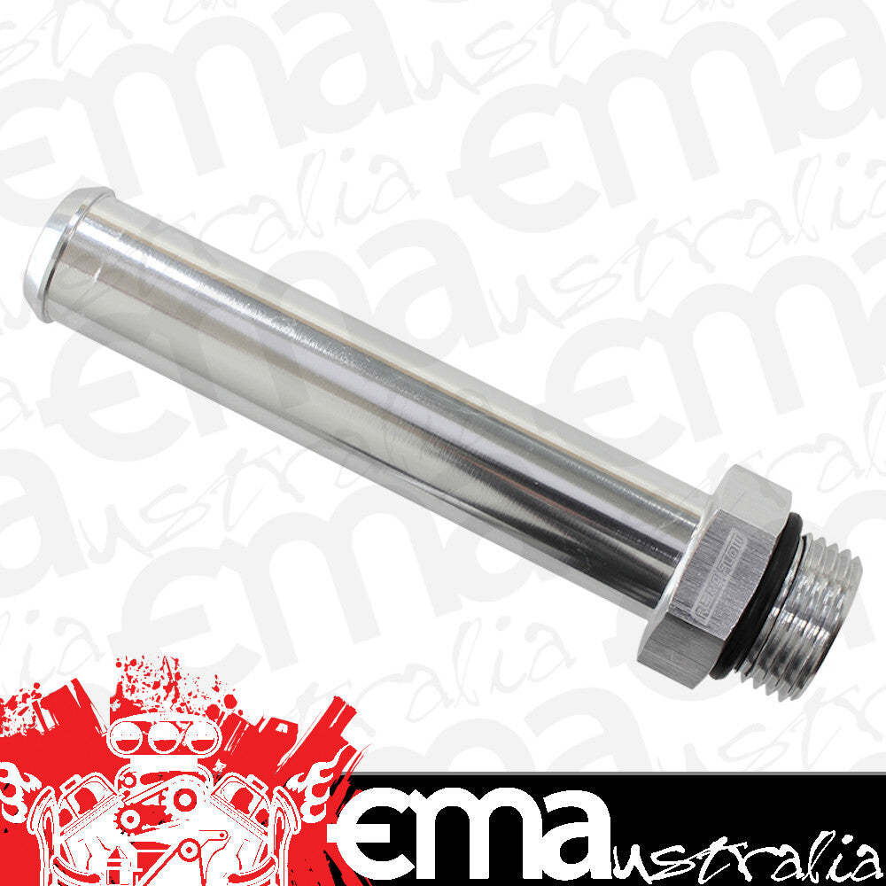Aeroflow AF926-12-08S -8ORB to 19mm Barb Silver 100mm Oal