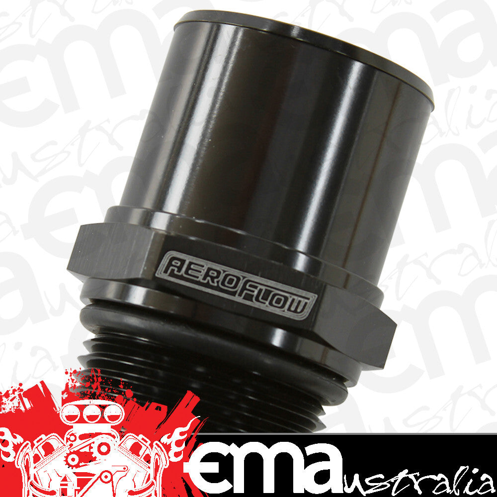 Aeroflow AF926-22-16BLK -16ORB to 1-3/8" / 35mm Barb Black 55mm Oal