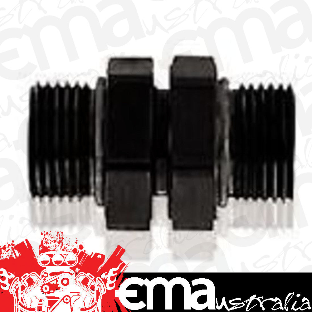Aeroflow AF929-10-08BLK -10 ORB Swivel to -8 ORB Black Full Swivel