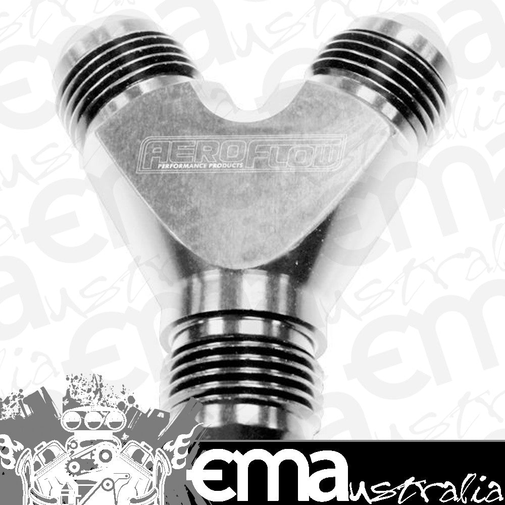Aeroflow AF930-10-10S Y Block -10AN Silver 3x -10An