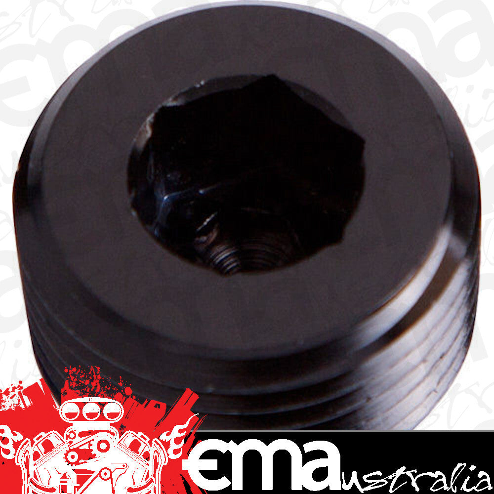 Aeroflow Performance Products AF932-08BLK NPT Plug 1/2" Black 1/2" NPT