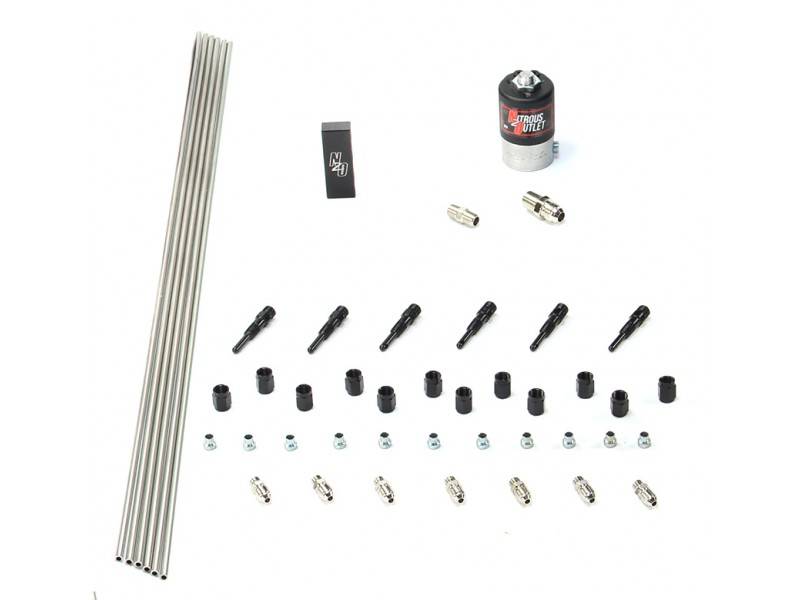 Nitrous Outlet NXO-00-10383-SBT Dry EFI 6 Cylinder Nitrous Kit Flow 400+ HP