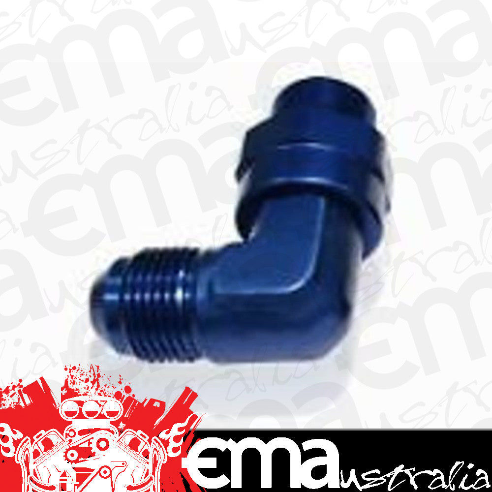 Aeroflow AF949-08-10 Male -10 ORB 90 to -8AN Male Blue Full Swivel