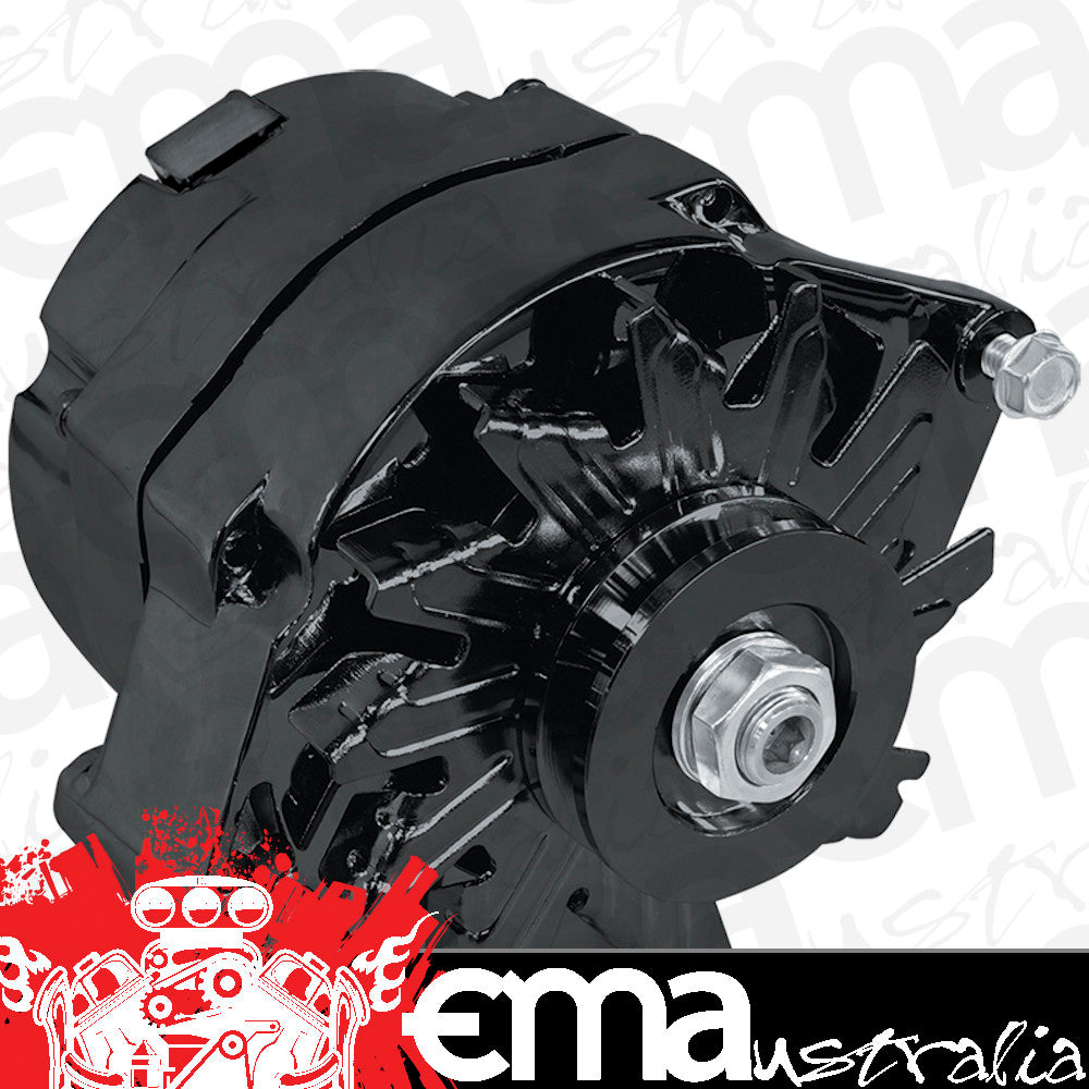 Aeroflow Performance Products AF4270-1140 GM Black 140 Amp 1 Or 3 Wire Chev Style Alternator