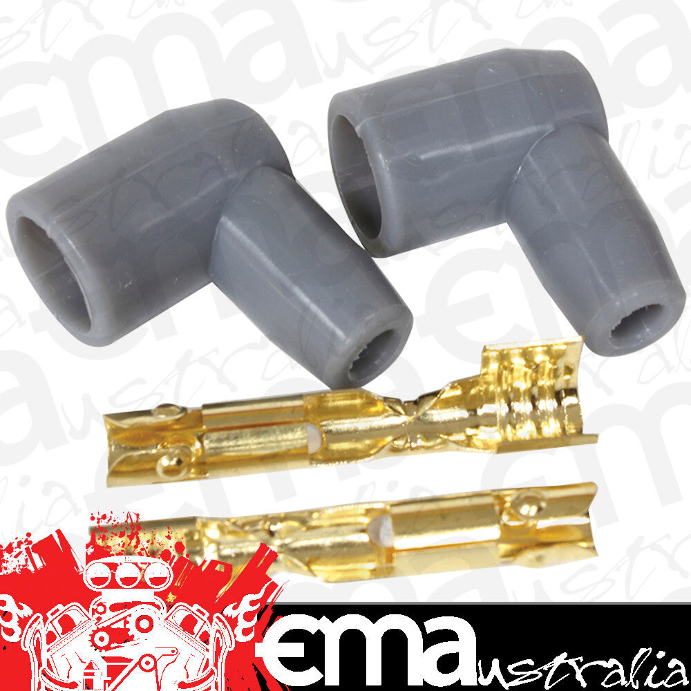 Aeroflow Performance Products AF4530-3321 Distributor Boots & Terminals 90 Deg 2 Boots Terminals Grey