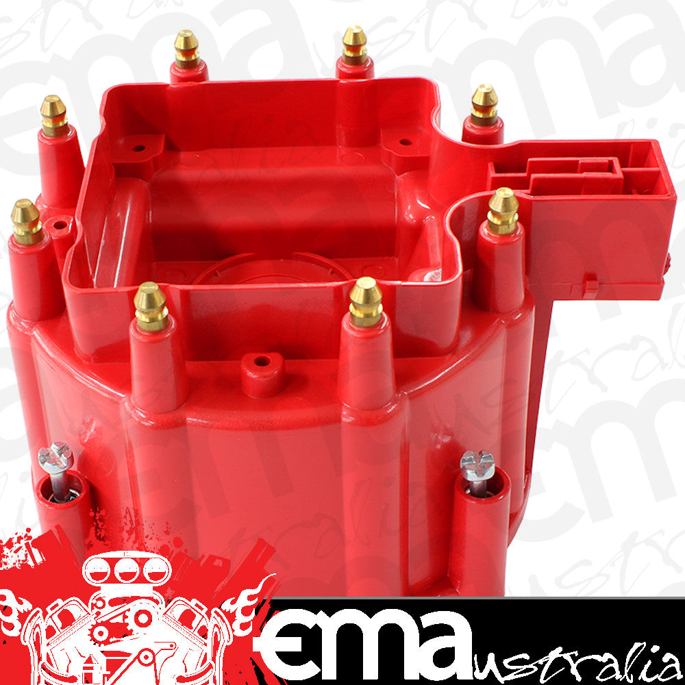 Aeroflow AF4595-8362 Chev V8 Hei Distibutor Cap Red Colour suits 4010-8362