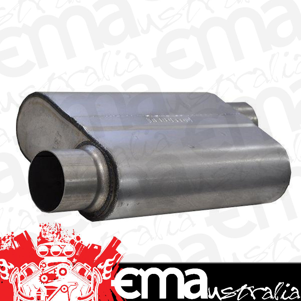 Aeroflow AF5000-250 2.5" Offset / Offset Muffler 13" Length 10" Width 4-1/4" H