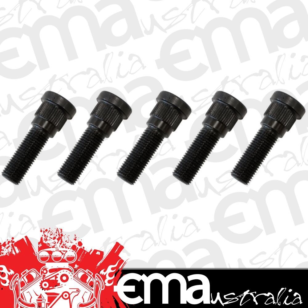 Aeroflow AF5071-1000 7/16" Wheel Studs (5 Pack) .610" Knurl - 19/32 Hole Disc / Drum