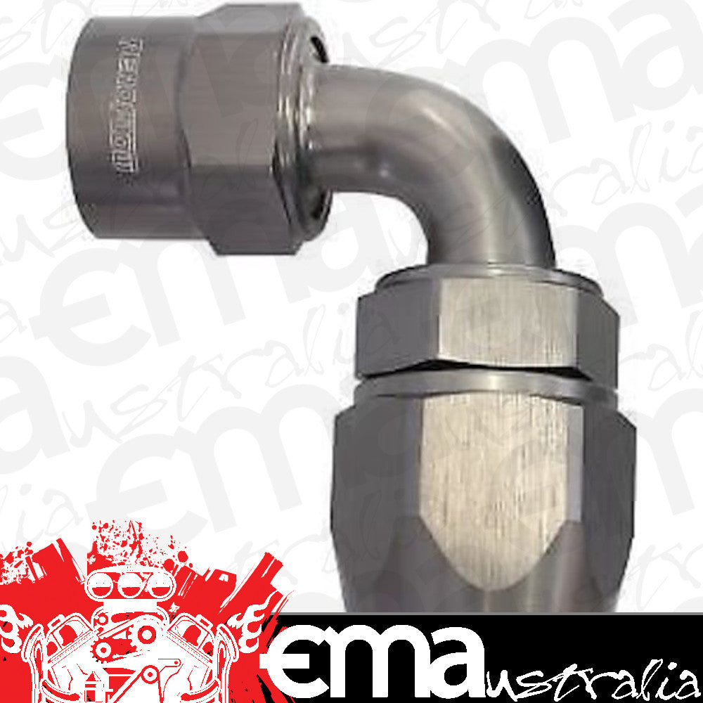 Aeroflow AF7823-06 -6AN 90 Degree Kryptalon Lightweight Big Bore Titanium
