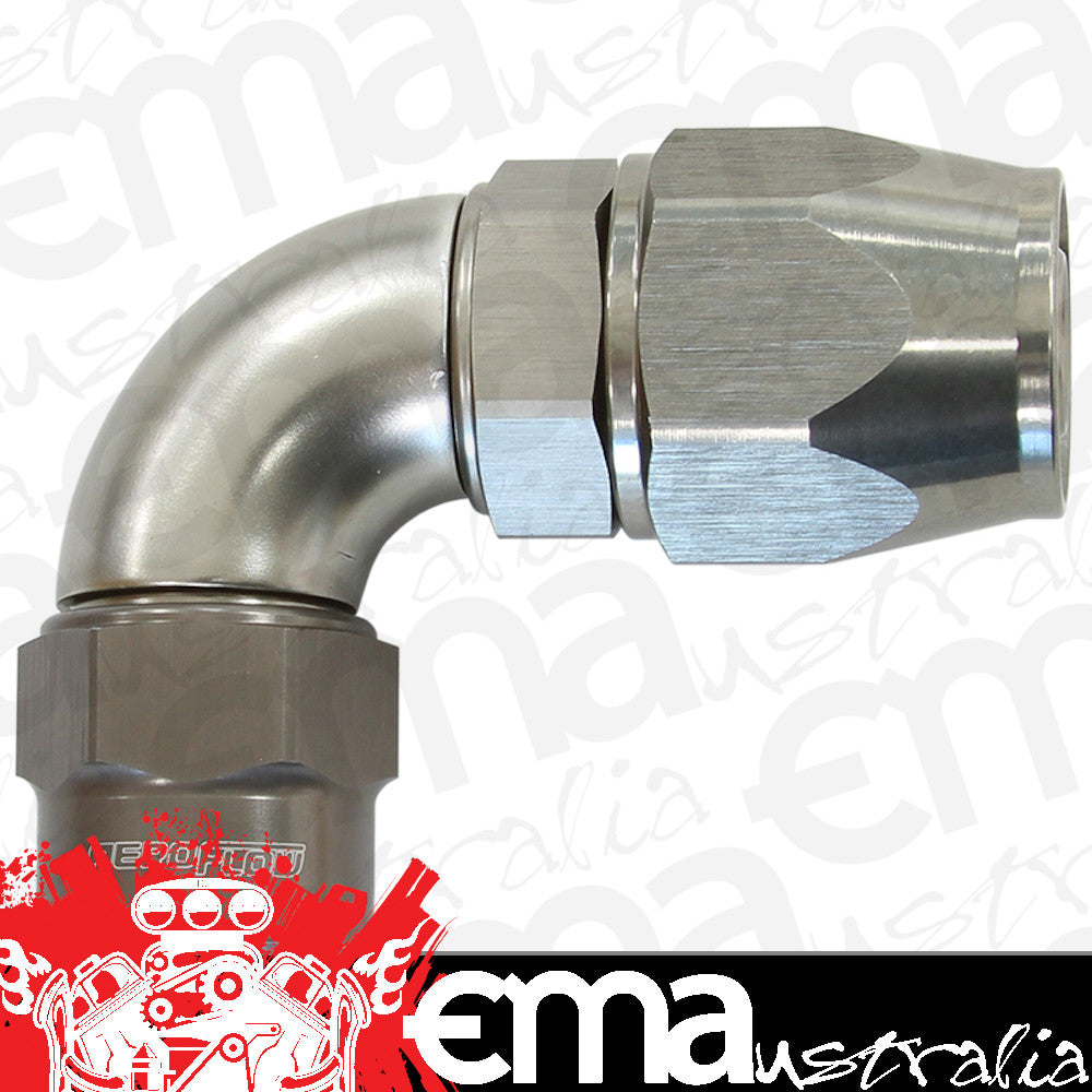 Aeroflow AF7853-10 -10AN 90 Degree Kryptalon Full Flow Big Bore 1 Piece