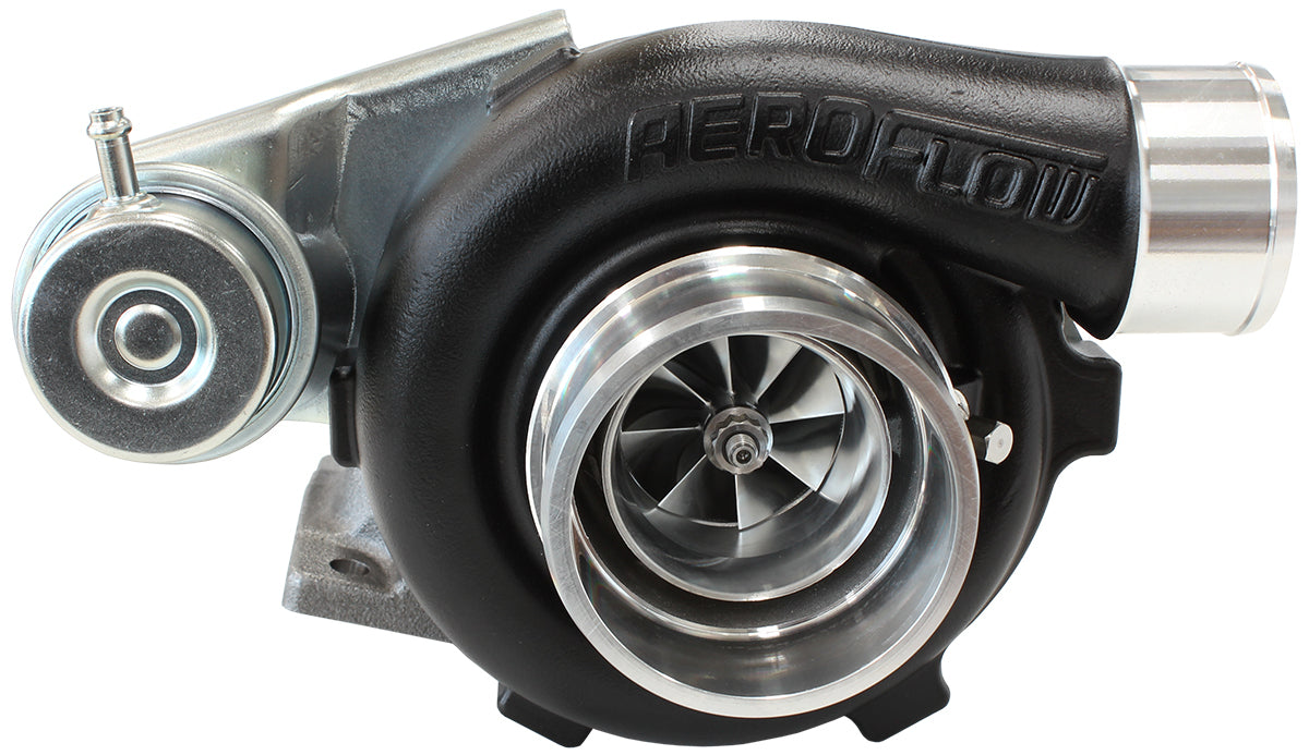 BOOSTED 4628 .86 Turbocharger 200-475HP Rating - Hi Temp Black Finish (Internal Wastegate, T28 Inlet Flange, 5-Bolt Exhaust Flange)