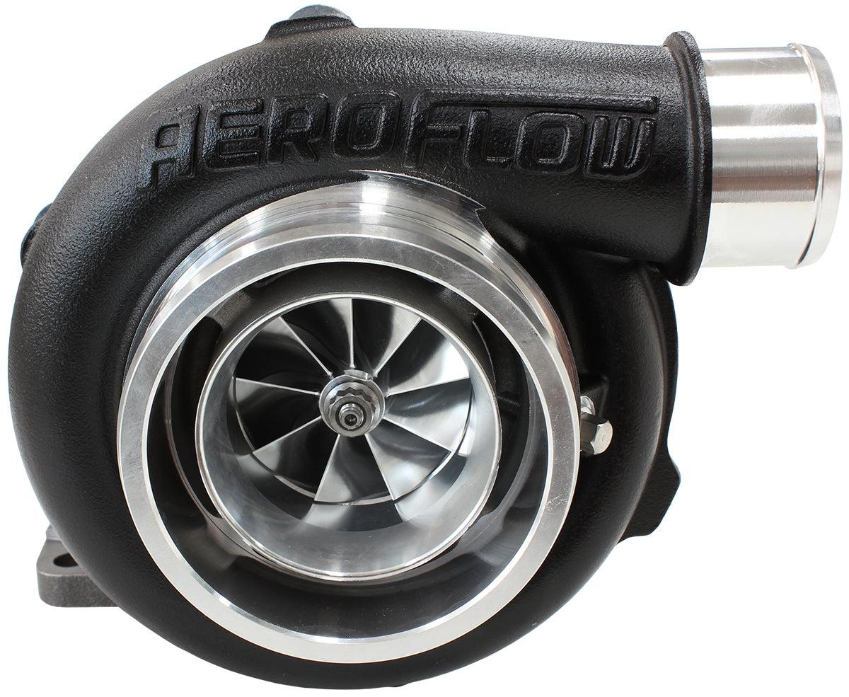 BOOSTED 5855 .63 Turbocharger 400-750HP Rating - Hi Temp Black Finish (External Wastegate, T3 Inlet Flange, V-Band Exhaust Flange)
