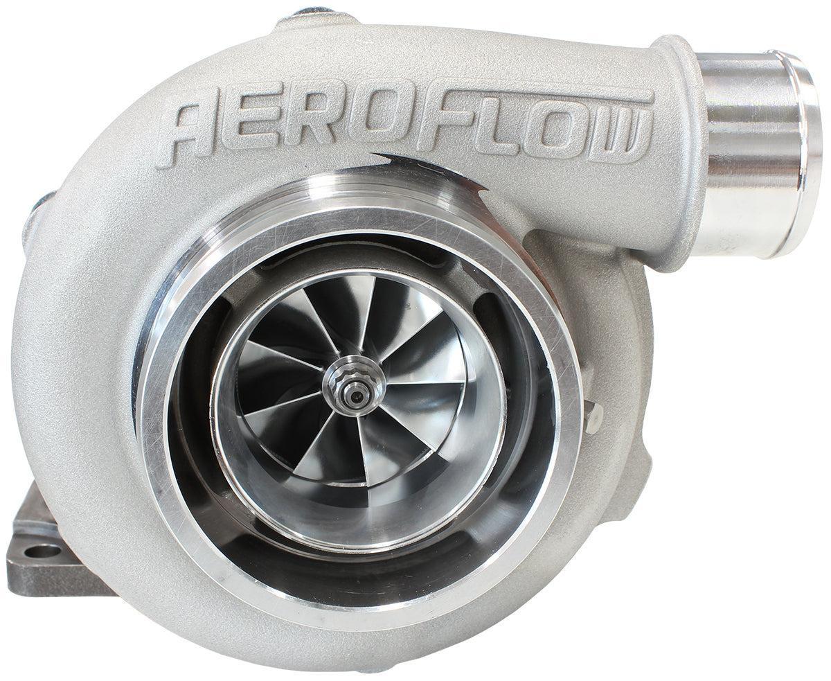 BOOSTED 5862 .63 Turbocharger 400-750HP Rating - Natural Cast Finish (External Wastegate, T3 Inlet Flange, V-Band Exhaust Flange)
