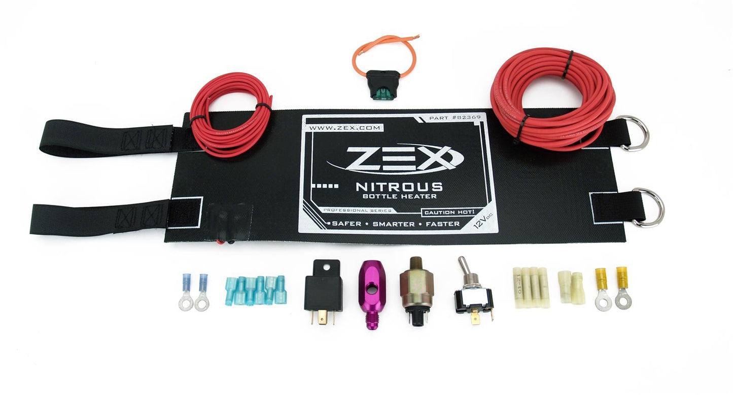 ZEX ZEX82369 Nitrous Oxide Bottle Heater 12V Dc Pressure Ctrl 10-15Lb