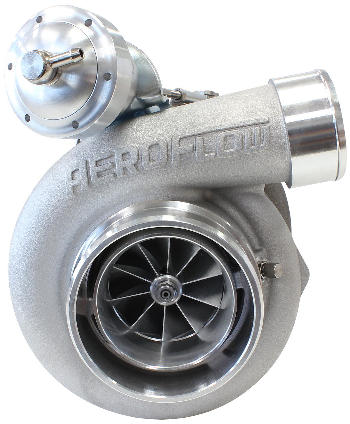 BOOSTED 6762 XR6 1.06 Turbocharger 900HP, Natural Cast Finish (Internal Wastegate, T3 Inlet Flange, BA-BF XR6 5-Bolt Exhaust Flange)