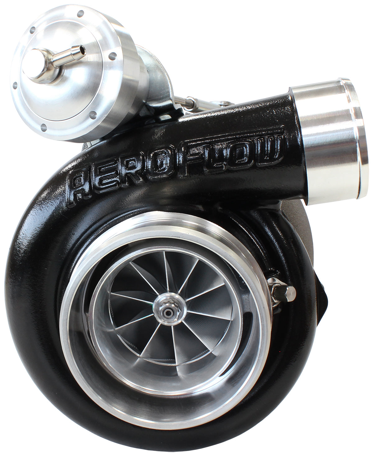 BOOSTED 6762 XR6 1.06 Turbocharger 900HP, Hi Temp Black Finish (Internal Wastegate, T3 Inlet Flange, BA-BF XR6 5-Bolt Exhaust Flange)