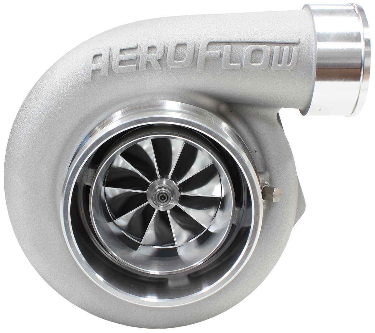 BOOSTED 6762 .83 V-BAND Turbocharger 550-1000HP Rating - Natural Cast Finish (External Wastegate, V-Band Inlet & Exhaust Flanges)