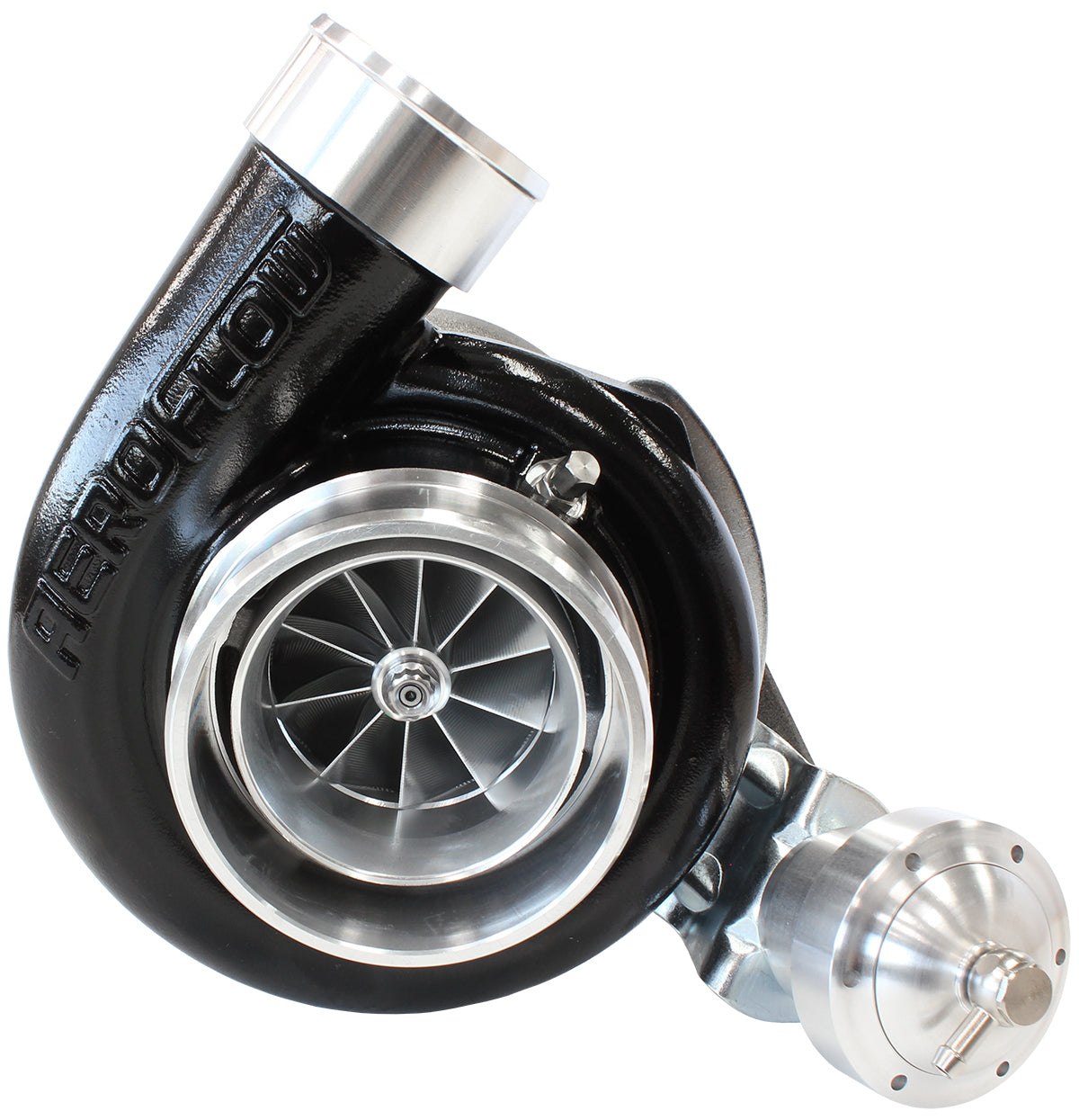 BOOSTED 6762 XR6 1.06 Turbocharger 900HP, Hi Temp Black Finish (Internal Wastegate, T3 Inlet Flange, FG XR6 5-Bolt Exhaust Flange)
