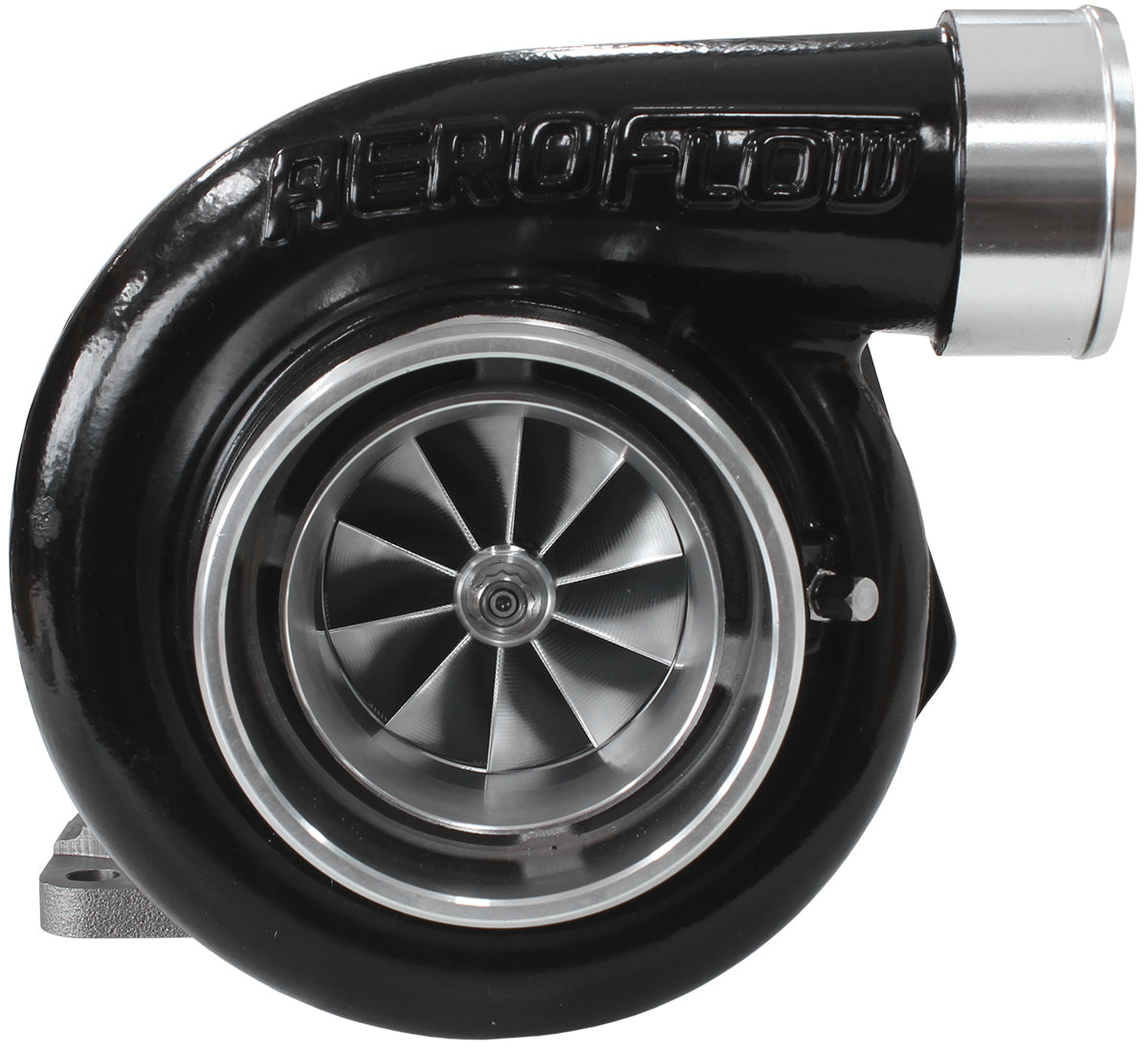 BOOSTED 6762 1.06 Turbocharger 950HP, Hi Temp Black Finish (External Wastegate, T3 Inlet Flange, V-Band Exhaust Flange)