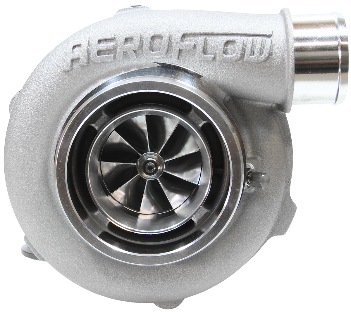 BOOSTED 5855 .83 Turbocharger 400-750HP Rating - Natural Cast Finish (External Wastegate, V-Band Inlet & Exhaust Flanges)