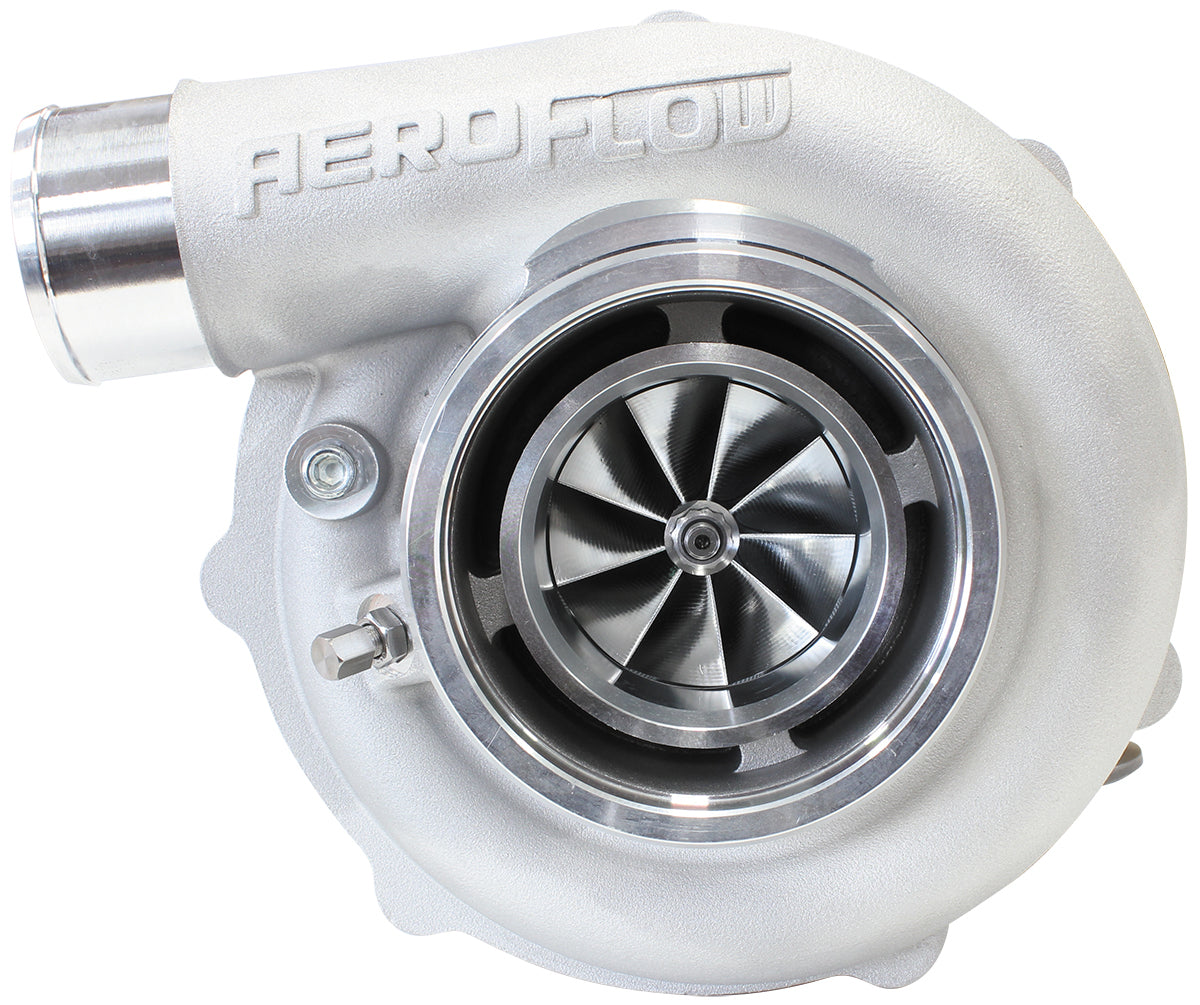 Aeroflow Performance AF8005-3148 BOOSTED B5855 .83 Reverse Rotation Turbocharger 770HP, Natural Cast Finish External Wastegate, V-Band Inlet & Exhaust