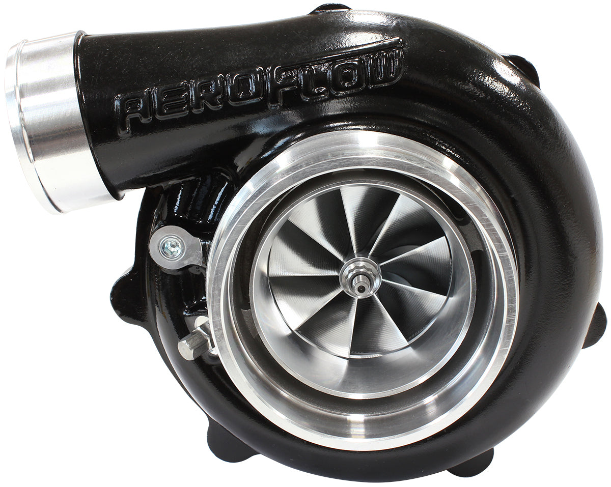 Aeroflow AF8005-3174BLK BOOSTED 6862 1.21 VBAND REVERSV-BAND OUTLET G35 1050 BLACK