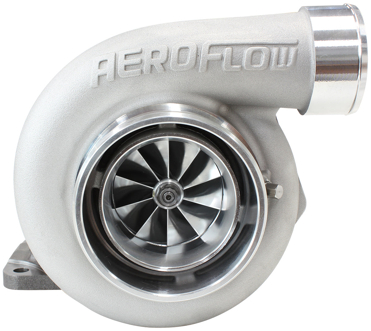 BOOSTED 6362 .82 T4 Turbocharger 450-850HP Rating - Natural Cast Finish (External Wastegate, T4 Inlet Flange, V-Band Exhaust Flange)