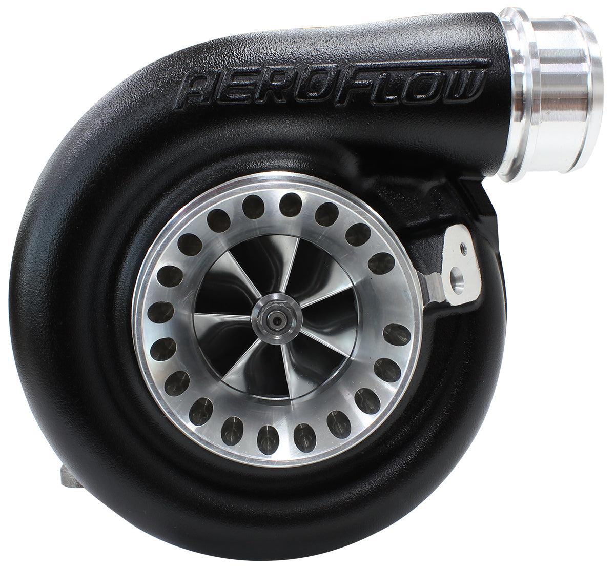 BOOSTED 6673 .91 Turbocharger 460-850HP Rating - Hi Temp Black Finish (External Wastegate, T4 Twin Entry Inlet Flange, V-Band Exhaust Flange)