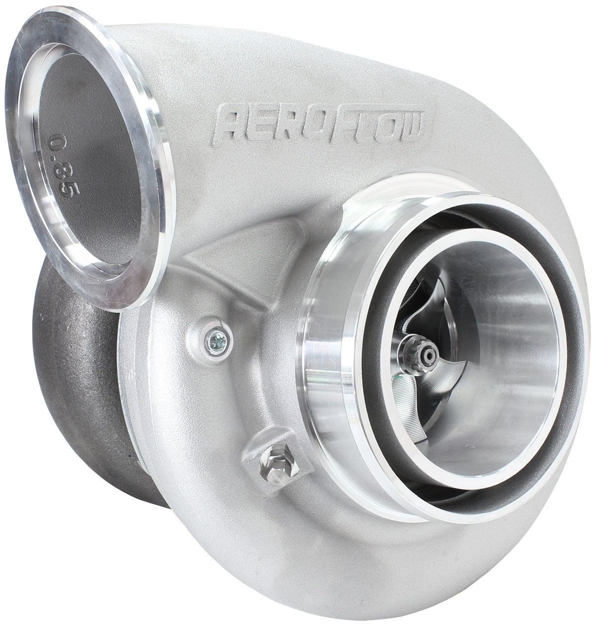 Aeroflow AF8006-4125BLK BOOSTED B7875 1.28 REVERSE INLET VBAND OUTLET 7975 BLACK