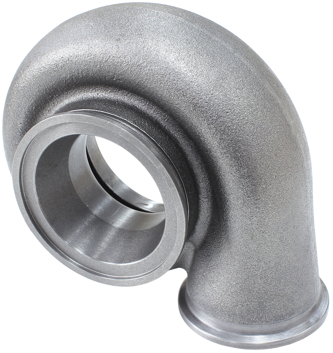Turbo Exhaust Housing (Suit All Aeroflow 55mm Exhaust Turbine Wheel With V-Band Mount, .83 A/R, Cast Iron)