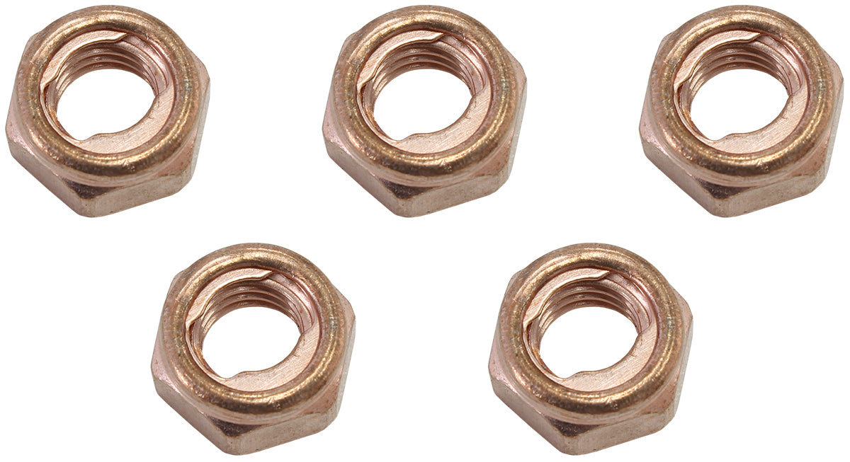 Aeroflow AF8059-1002 TURBO COPPER NUT KIT M8x1.25mmPACK OF 5 NUTS M8 X 1.25mm