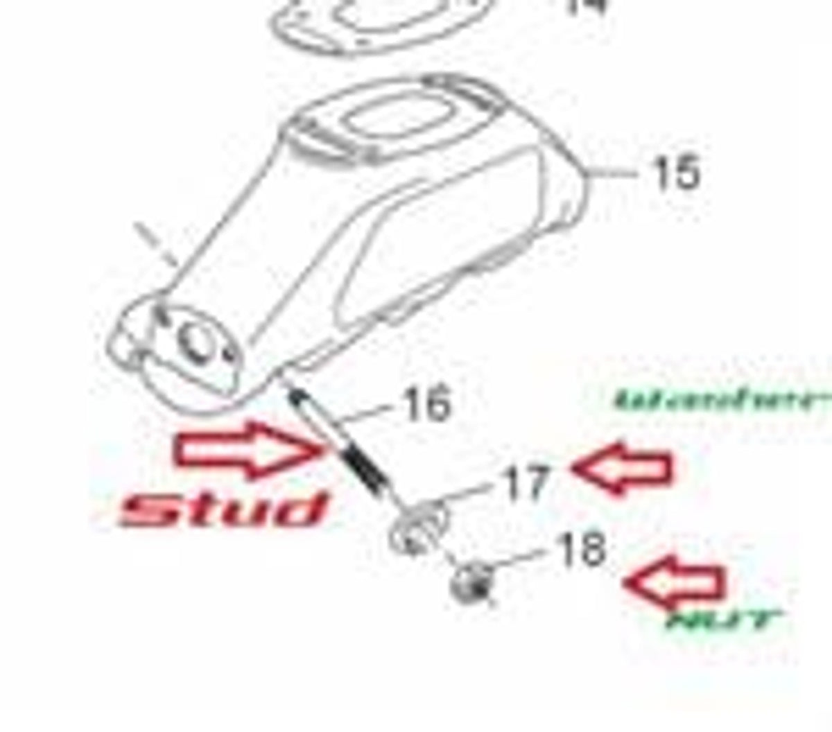 Pleasurecraft Marine PCM97330000 PCM Nut