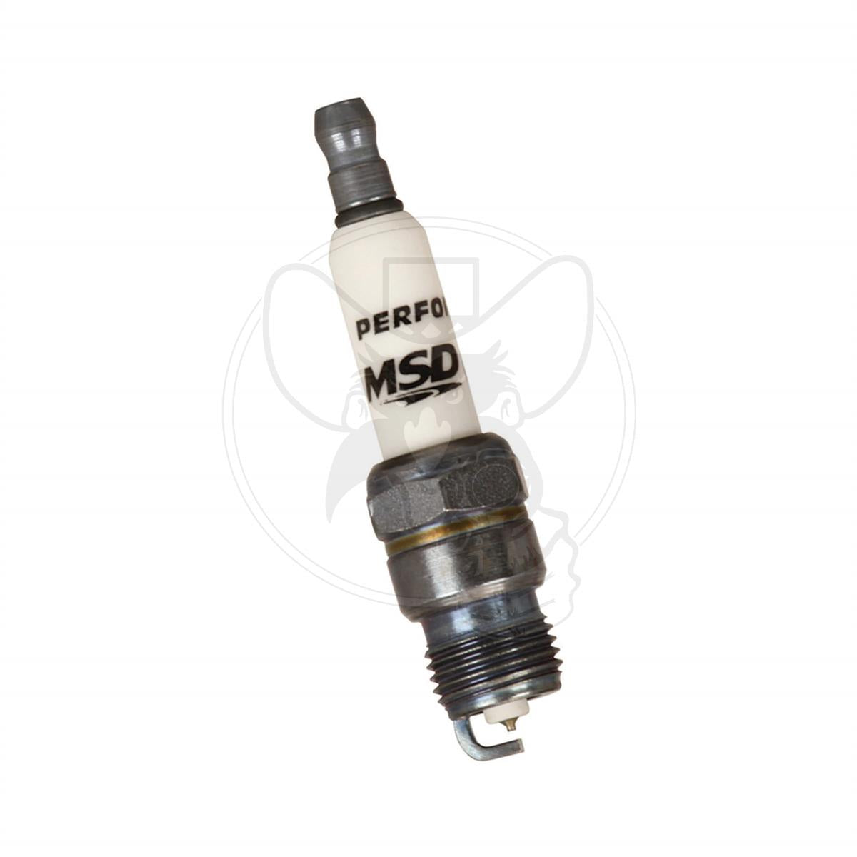MSD Ignition MSD3741 Iridium Resistor Type Spark Plug 6ir6ys Gasket Seat 14mm X 7/16"