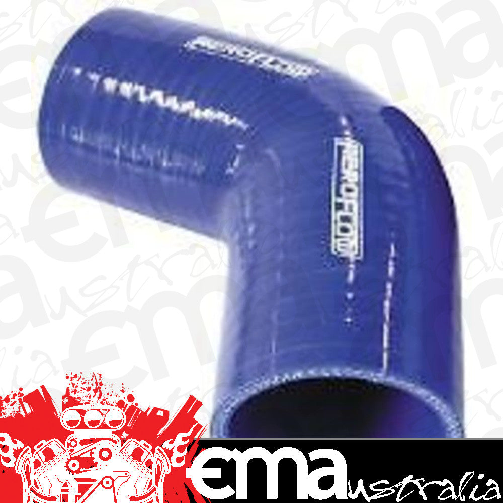 Aeroflow AF9008-225 Silicone Hose 67 Deg; Blue I.D 2.25" 57mm Wall 5.3mm 125mm Leg AF9008-225