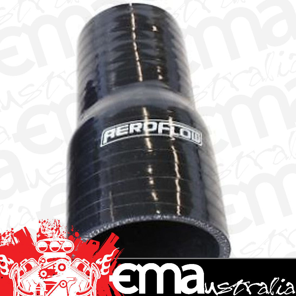 Aeroflow AF9201-150-112 Silicone Hose Reducer Str Black I.D 1.50-1.125" 38-28 mm 4.5mm 127mm L 9201-150-112