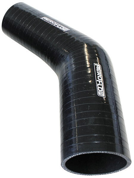 Aeroflow AF9202-275-200 Silicone Hose Reducer 45 Deg; Black I.D 2.75-2.00" 70-51mm Wall 4.5 x 140mm 9202-275-200